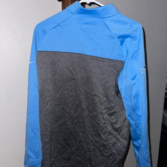 Nike men's blue Quarter zip golf jacket - Picture 2 of 4